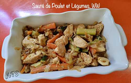 Sauté de Poulet et Légumes. WW