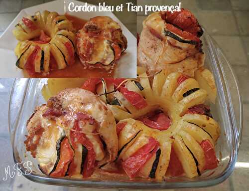 Cordon bleu et tian provençal