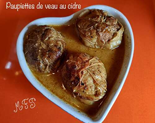 Paupiettes de veau au cidre