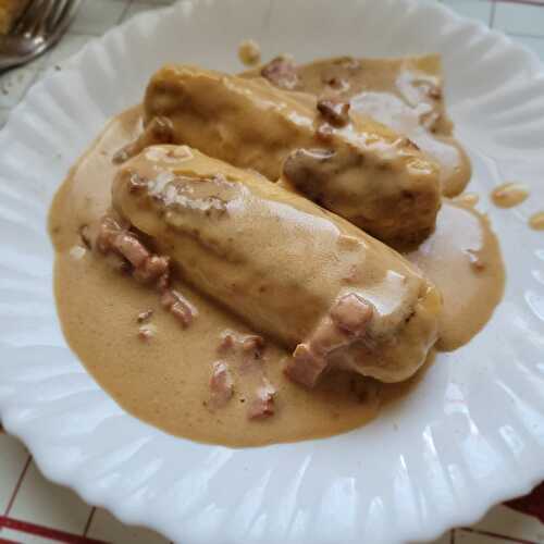 Quenelles sauce roquefort