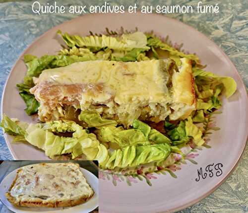 Quiche aux endives et au saumon fumé