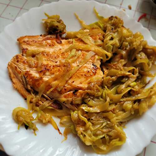 Tagliatelles de courgette et saumon