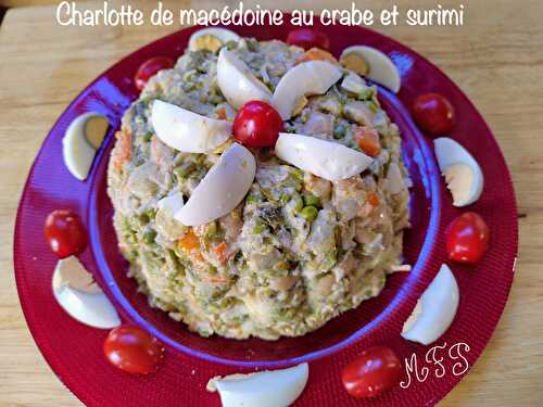 Charlotte de macédoine au crabe et surimi