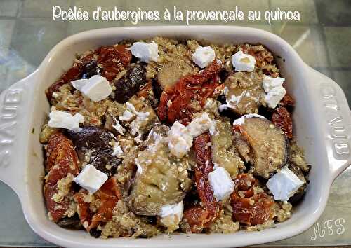 Poêlée d'aubergines à la provençale au quinoa