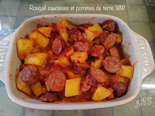 Rougail saucisses et pommes de terre. WW