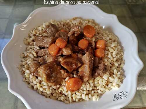 Echine de porc au caramel