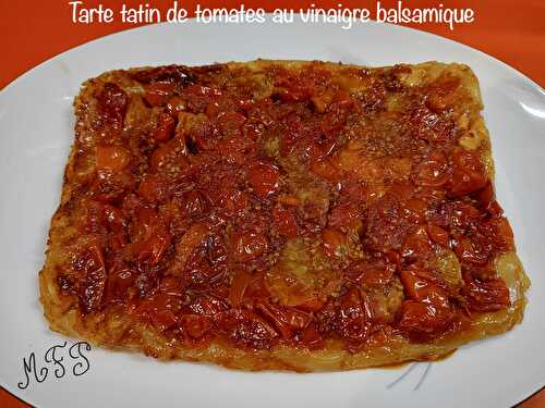 Tarte tatin de tomates au vinaigre balsamique