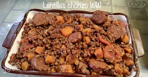 Lentilles chorizo WW