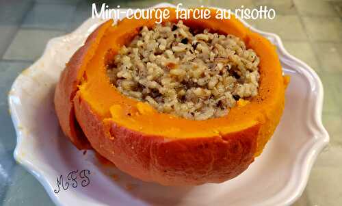 Mini-courge farcie au risotto