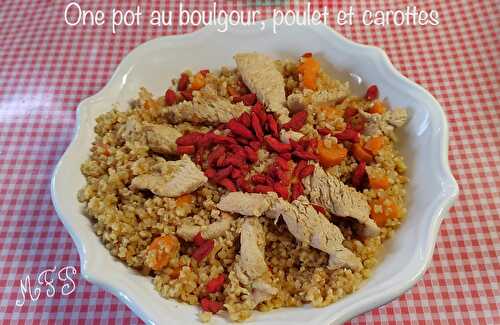 One pot au boulgour, poulet et carottes