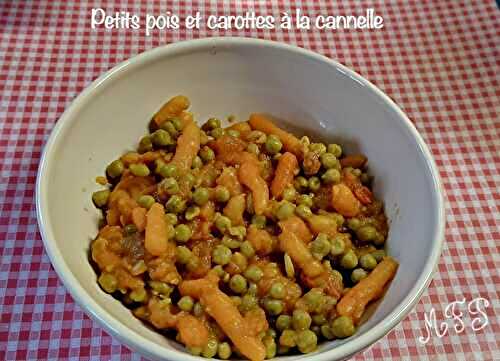 Petits pois et carottes à la cannelle