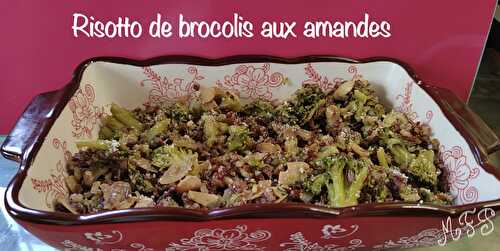 Risotto de brocolis aux amandes