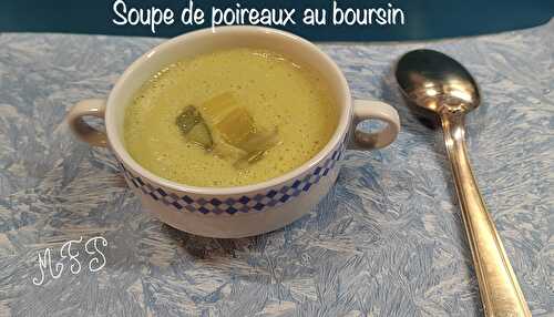 Soupe de poireaux au boursin