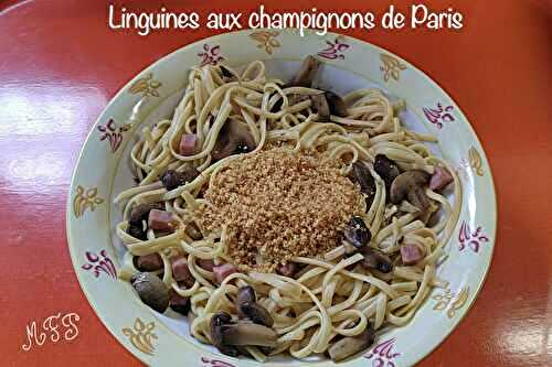 Linguines aux champignons de Paris