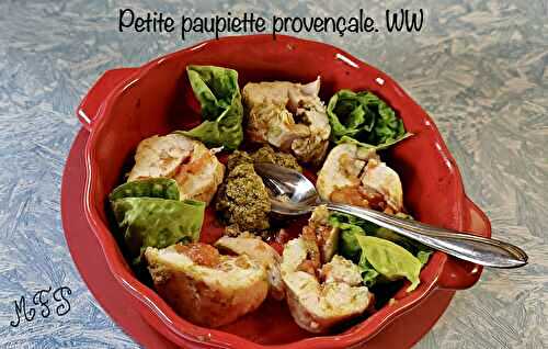 Petite paupiette provençale. WW