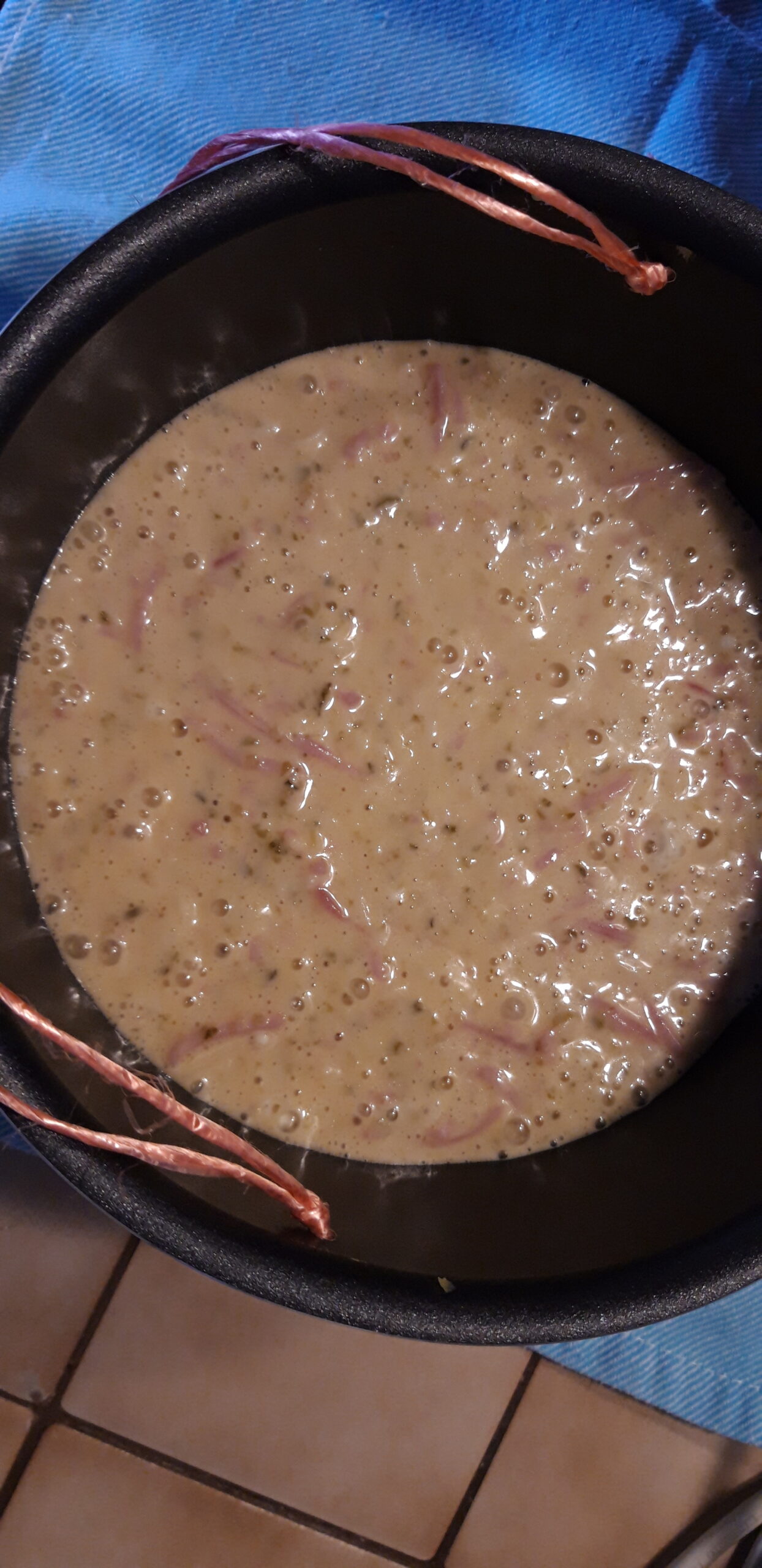 Cake au jambon fumé