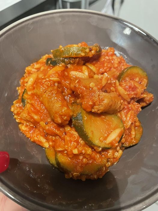 Céréales aux merguez et courgettes au Cookeo