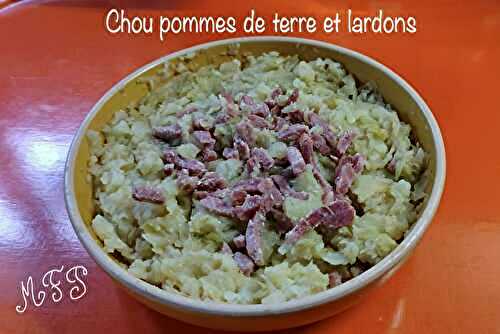 Chou, pommes de terre et lardons