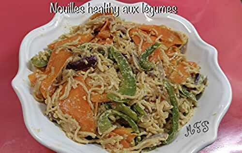 Nouilles healthy aux légumes