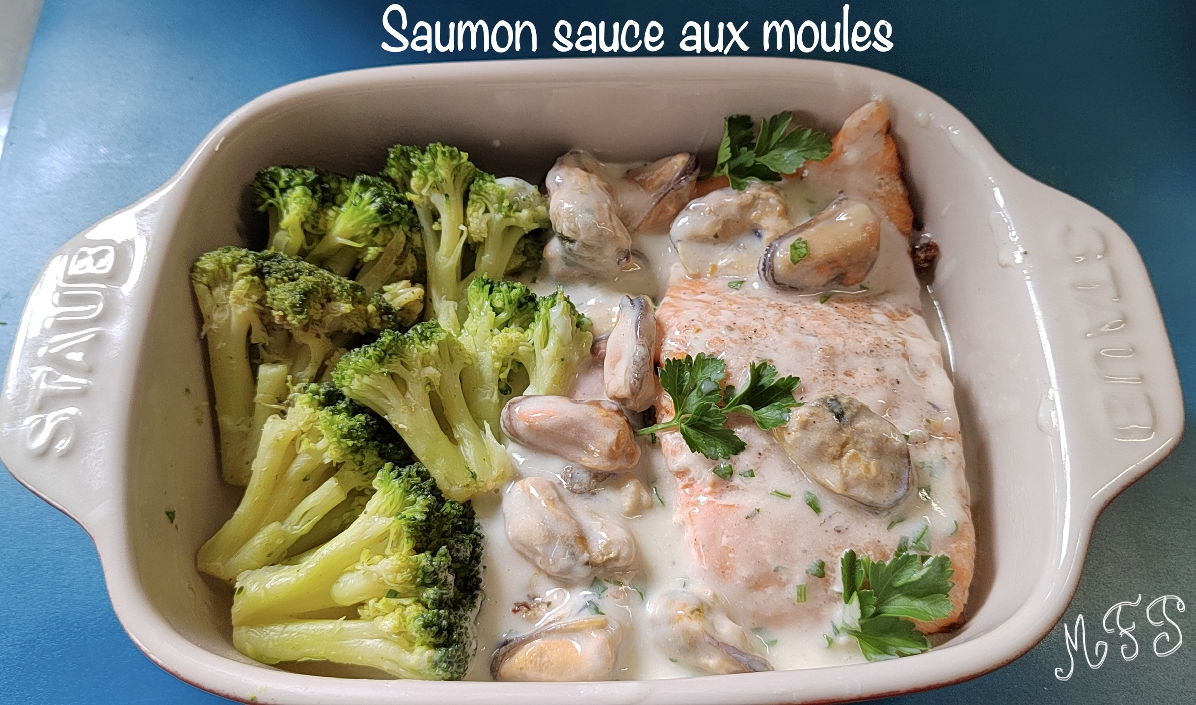 Saumon sauce aux moules