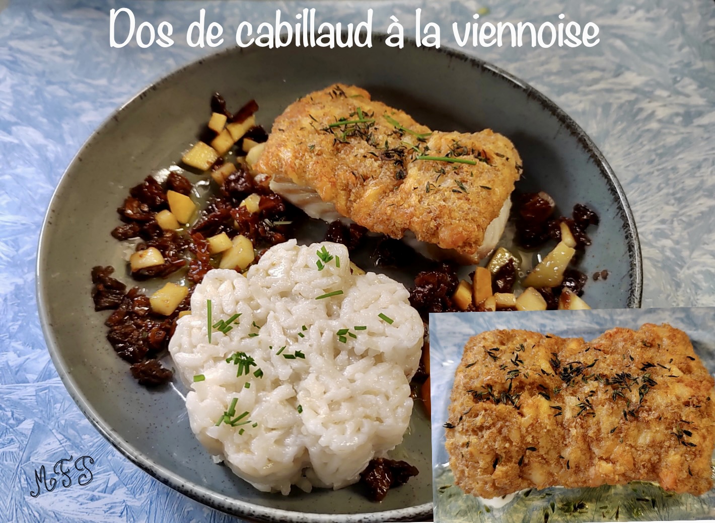 Dos de cabillaud à la viennoise