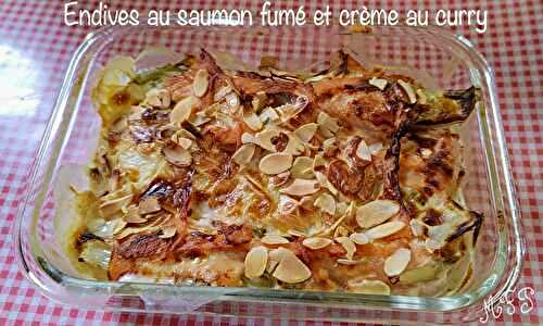 Endives au saumon fumé et crème au curry