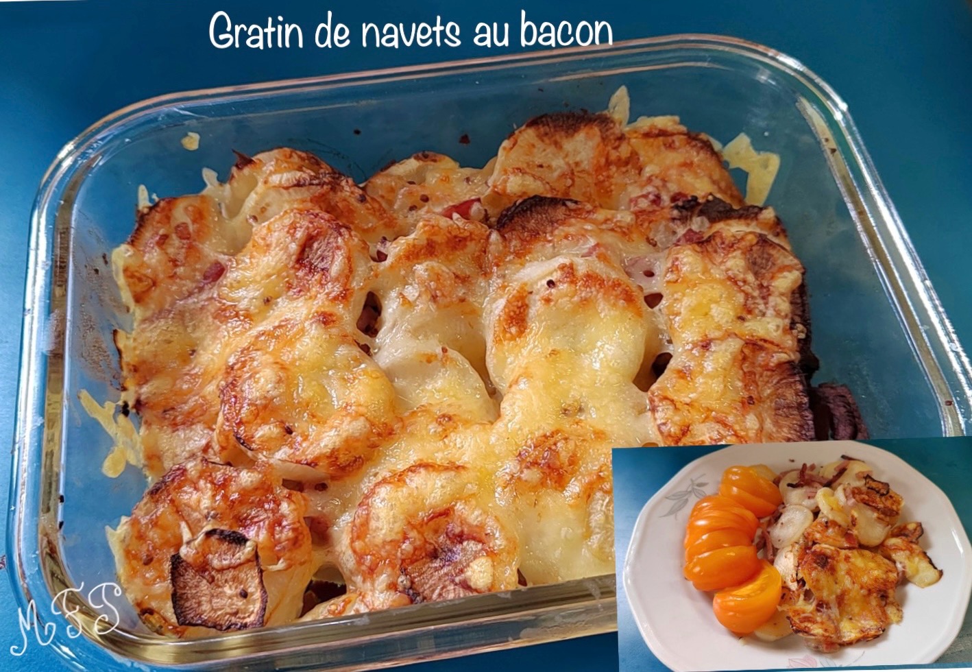 Gratin de navets au bacon