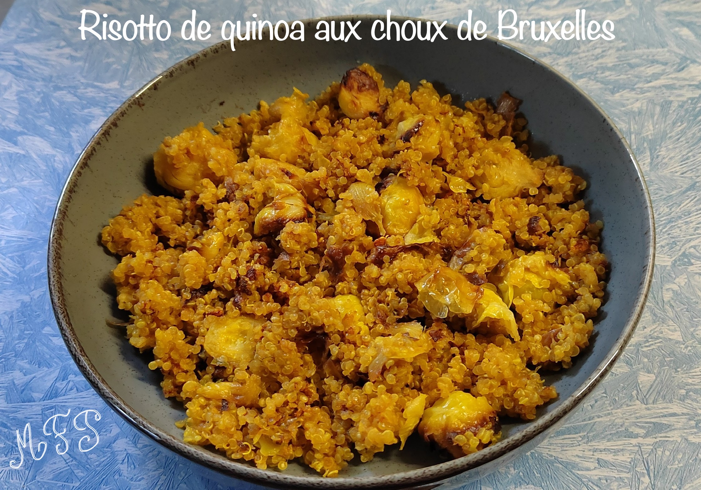 Risotto de quinoa aux choux de Bruxelles