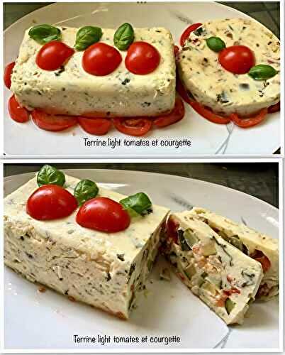 Terrine light tomates et courgette