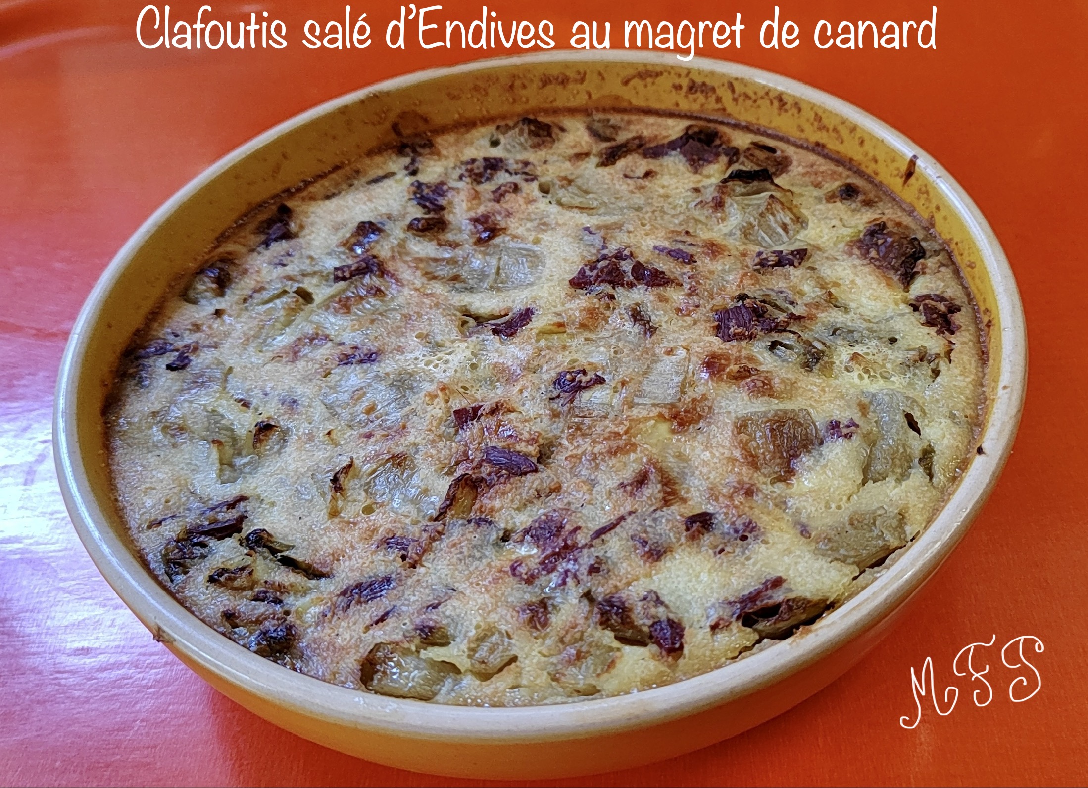 Clafoutis salé d’Endives au magret de canard