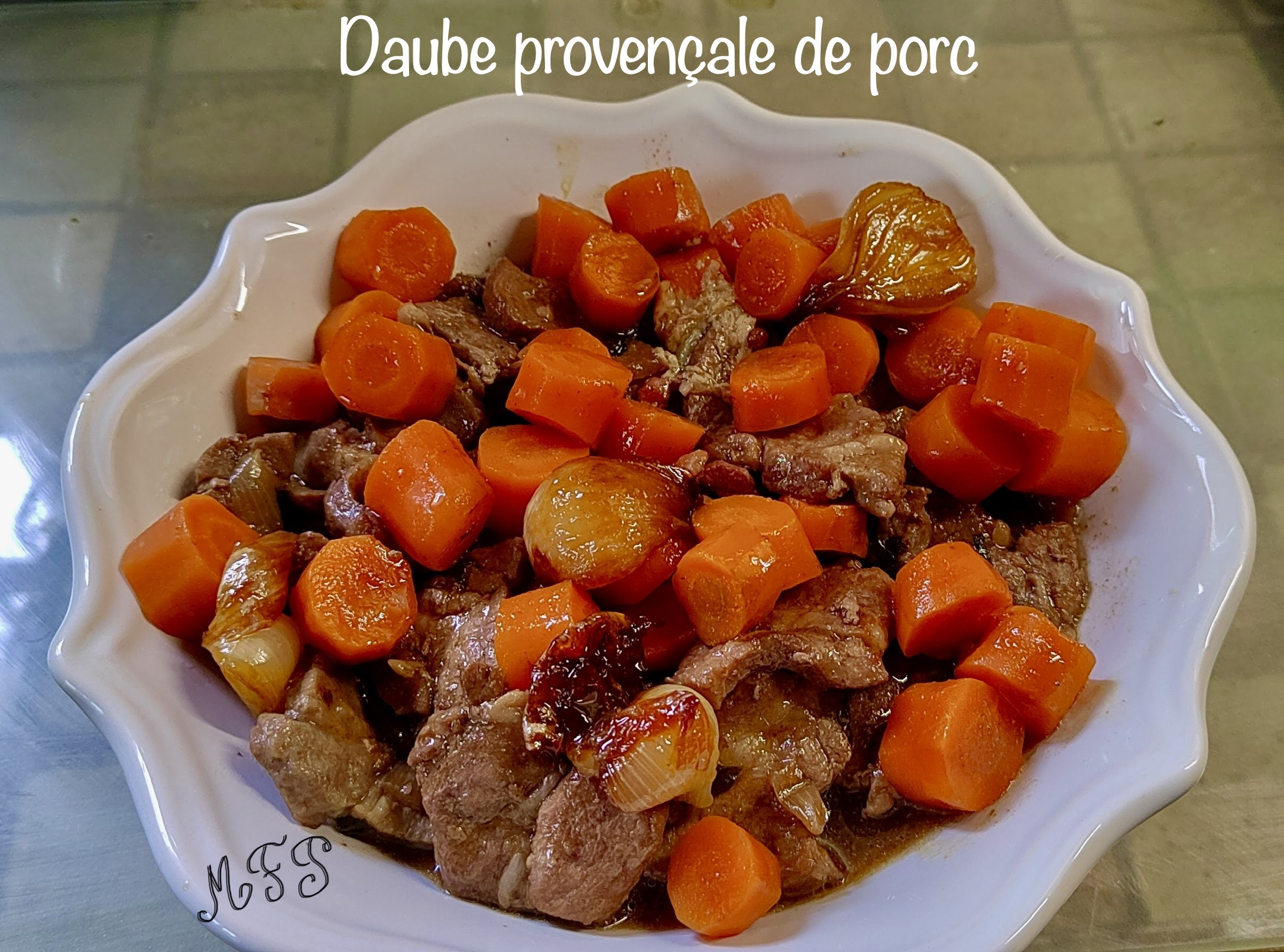 Daube provençale de porc