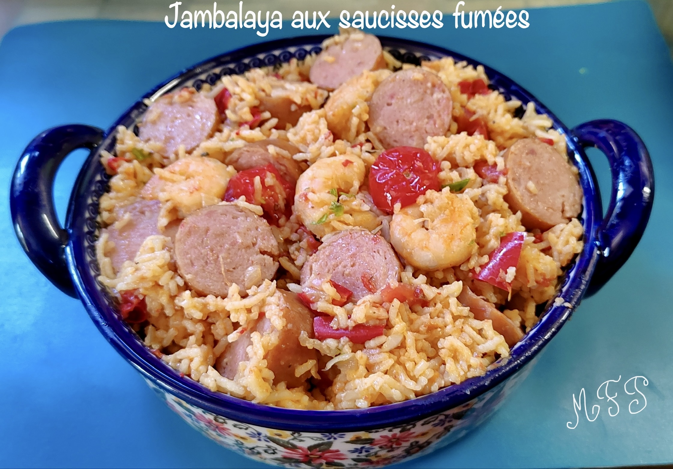 Jambalaya aux saucisses fumées