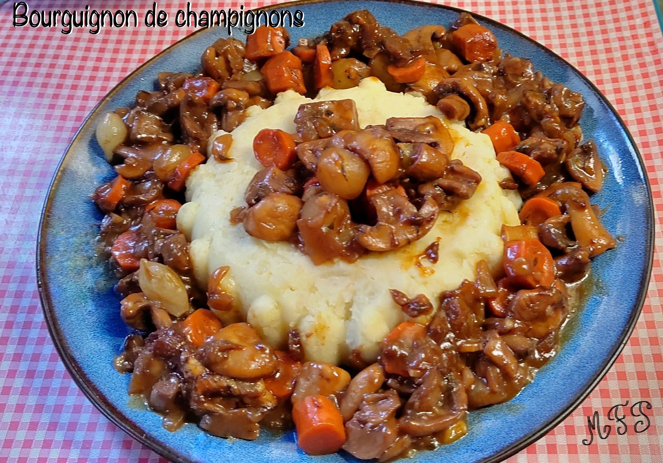 Bourguignon de champignons