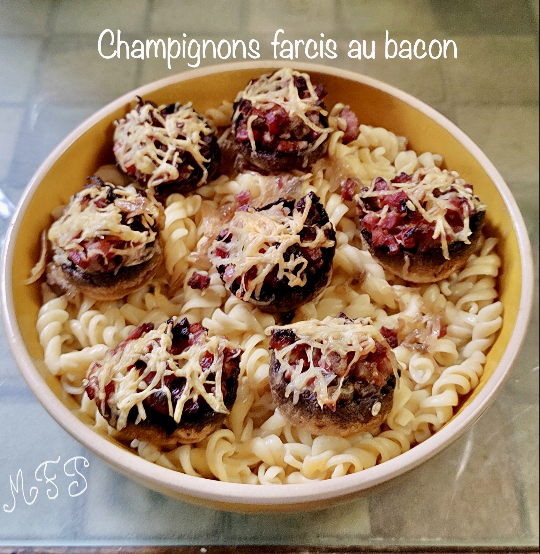 Champignons farcis au bacon