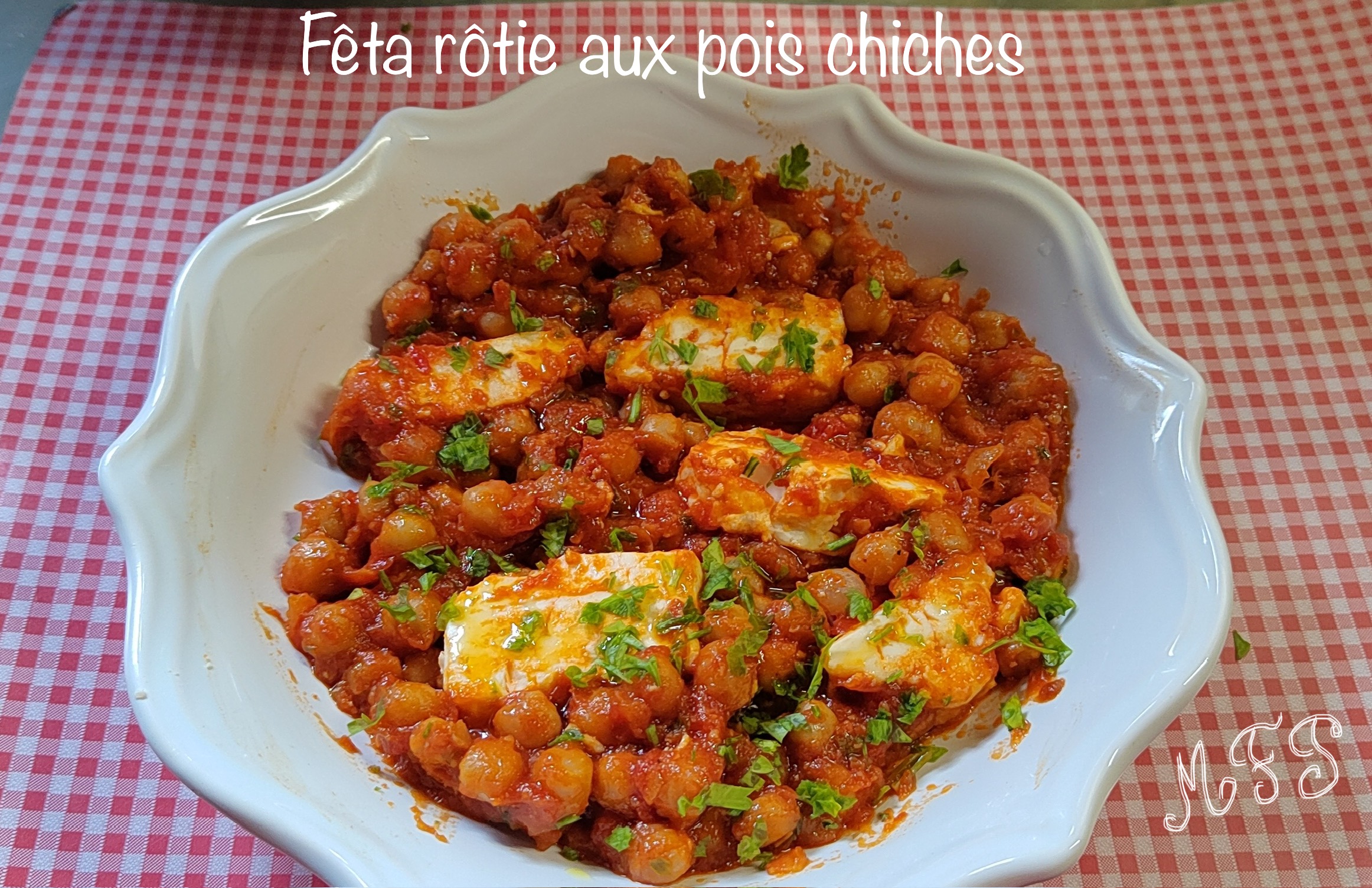 Fêta rôtie aux pois chiches