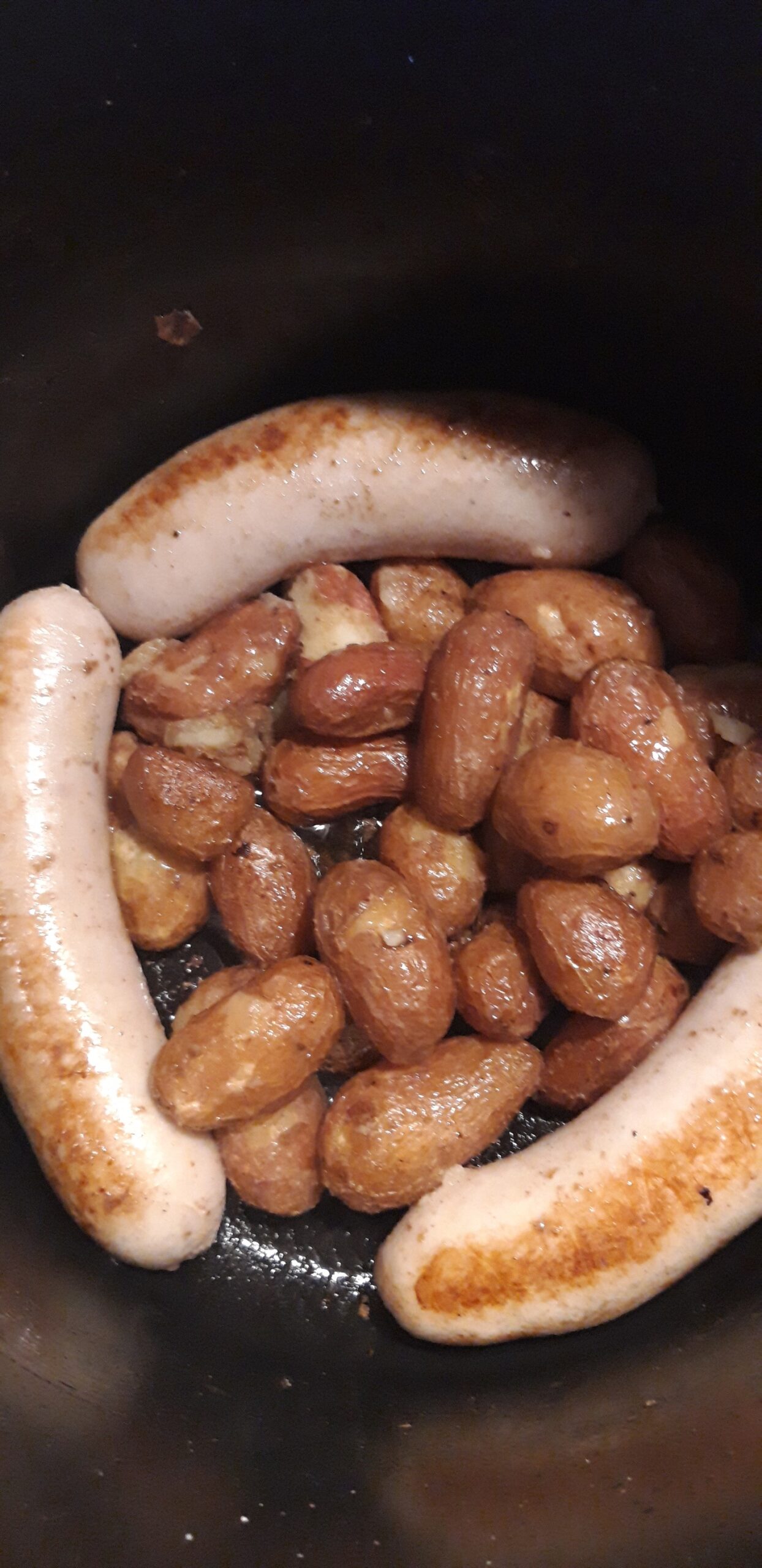 Boudin blanc et pommes grenailles