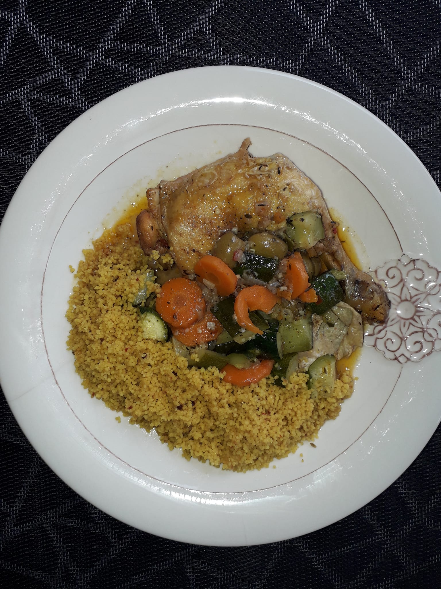 Tajine de poulet aux olives