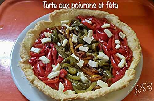 Tarte aux poivrons et fêta