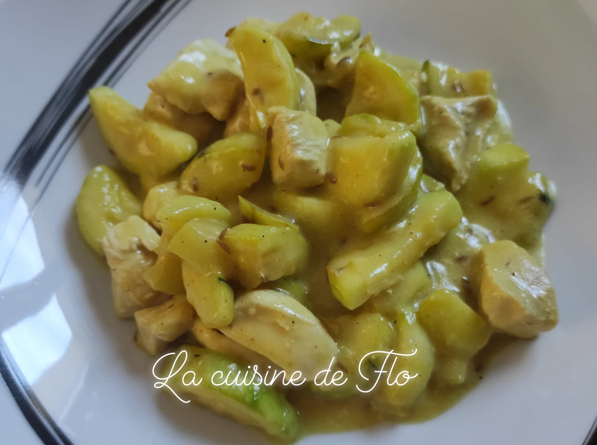 Poulet aux courgettes