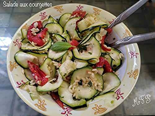 Salade aux courgettes