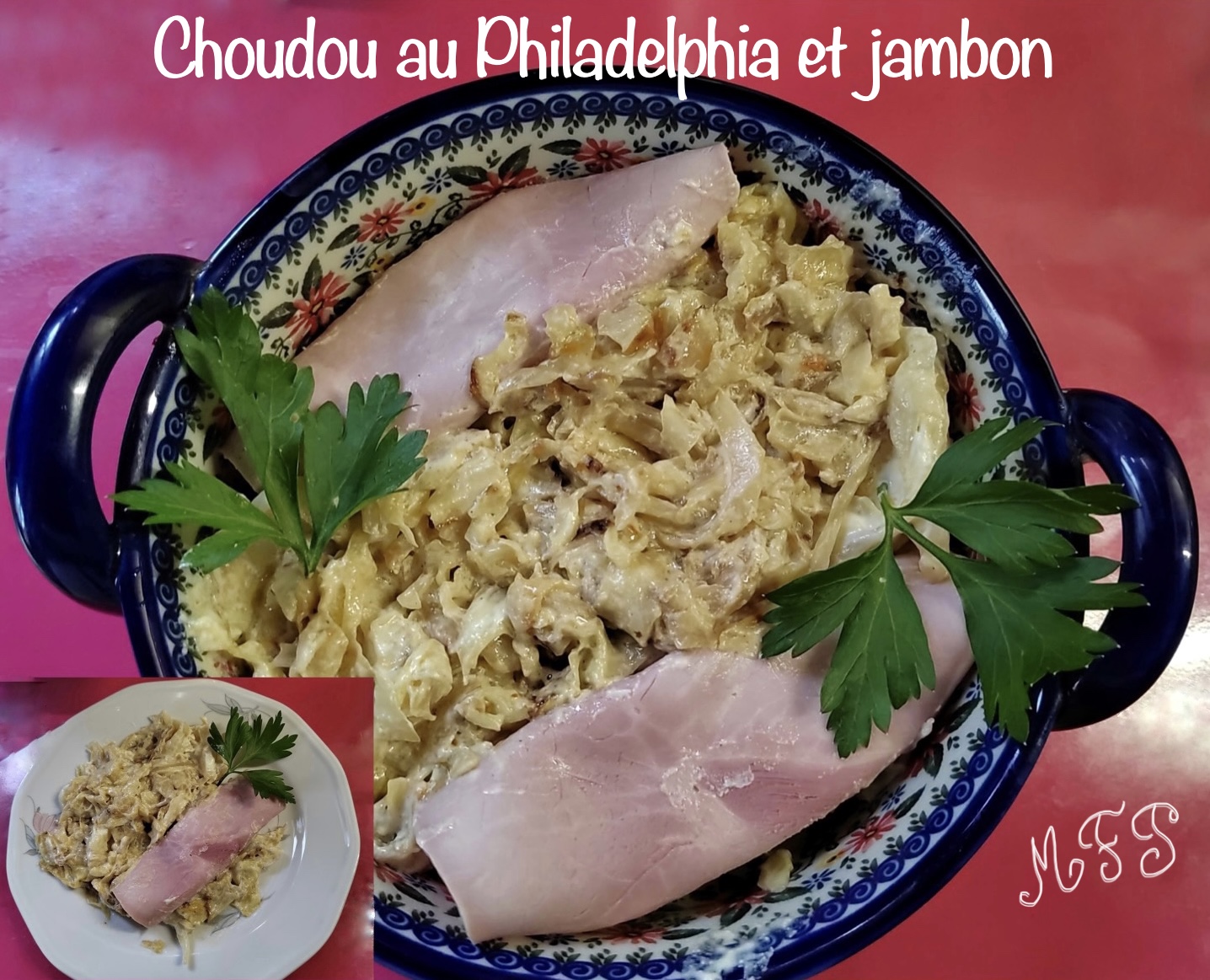 Choudou au philadelphia et jambon