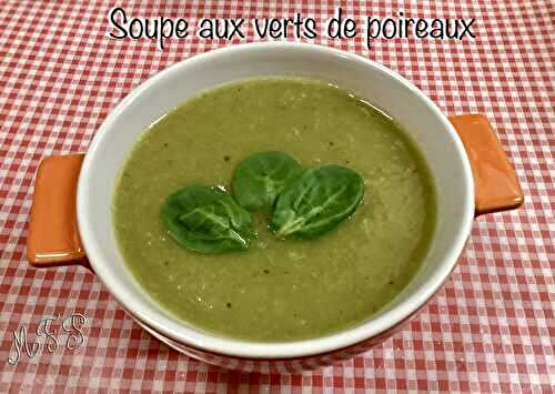 Soupe aux verts de poireaux