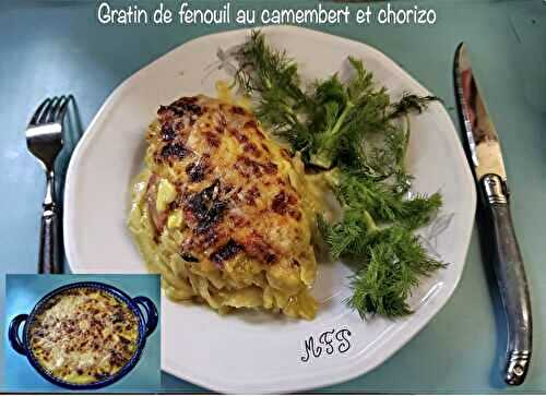 Gratin de fenouil au camembert et chorizo