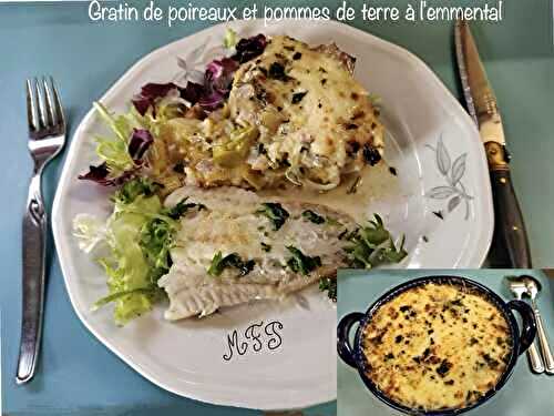 Gratin de poireaux et pommes de terre à l'emmental