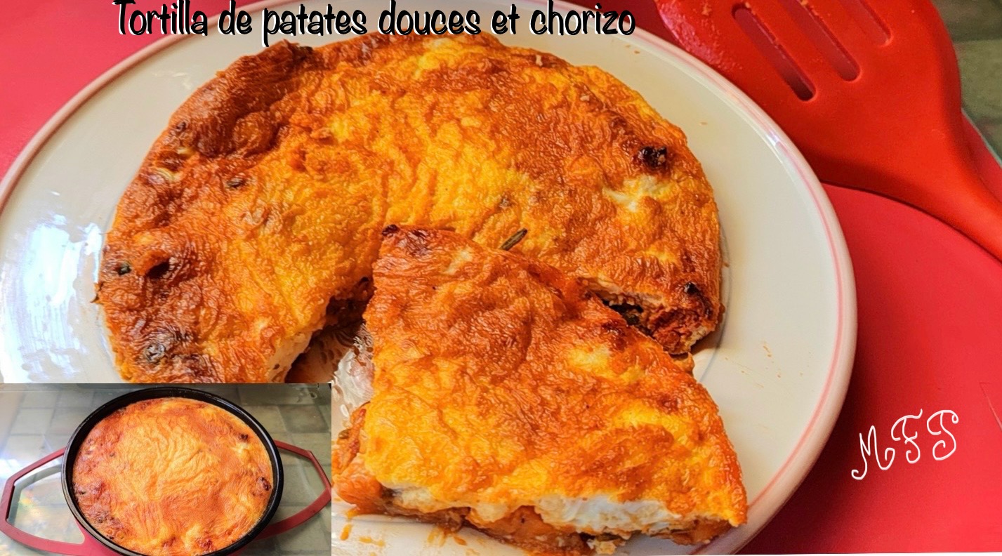 Tortilla de patates douces et chorizo