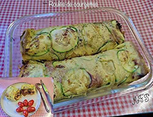 Roulés de courgettes