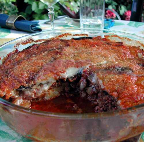 Aubergines façon moussaka à la parmesane