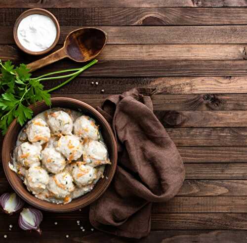 Boulettes de poulet à la crème