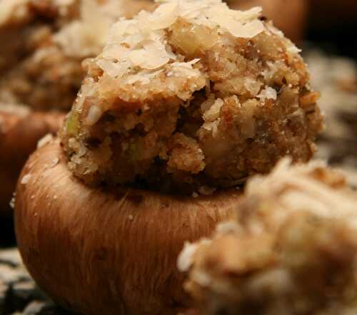 Champignons farcis au jambon et au boursin