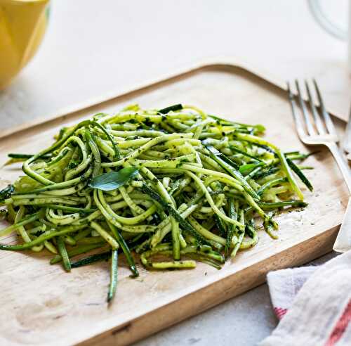 Courgettes au pesto